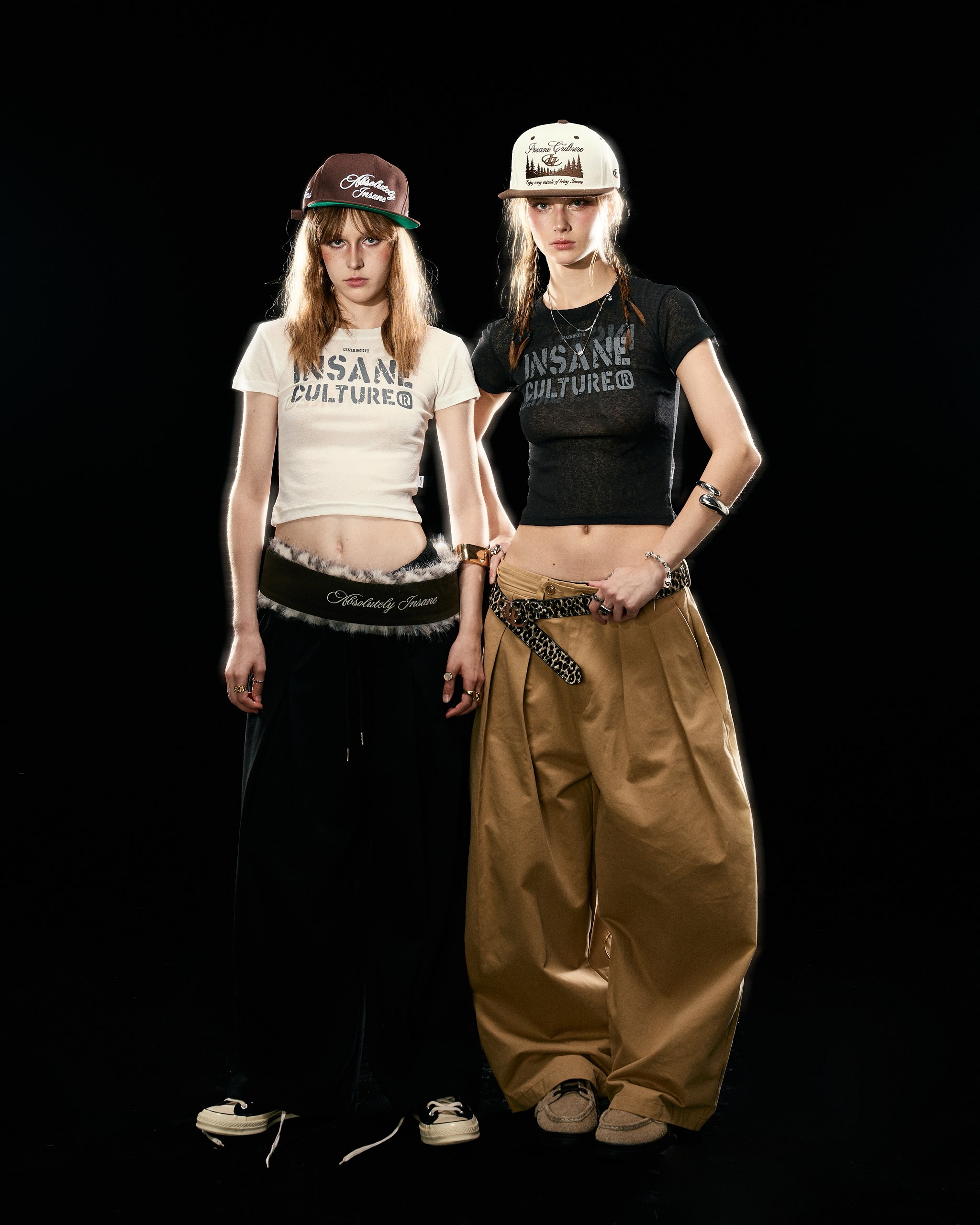 Insane® Script Baby Tee - Black