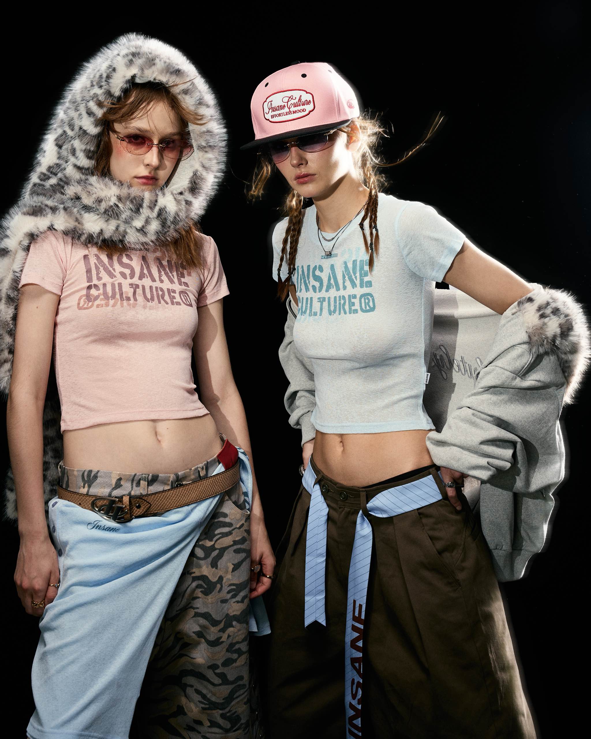 Insane® Script Baby Tee - Baby Blue