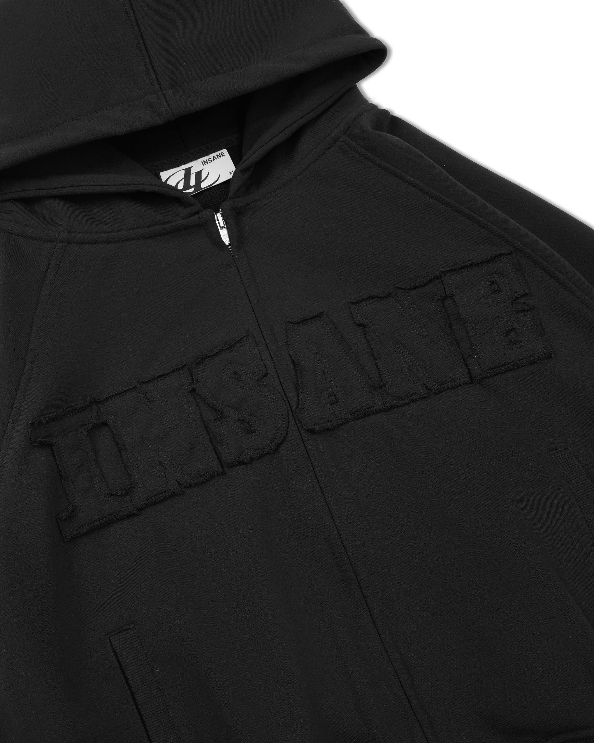 Insane® Studded Hoodie - Black
