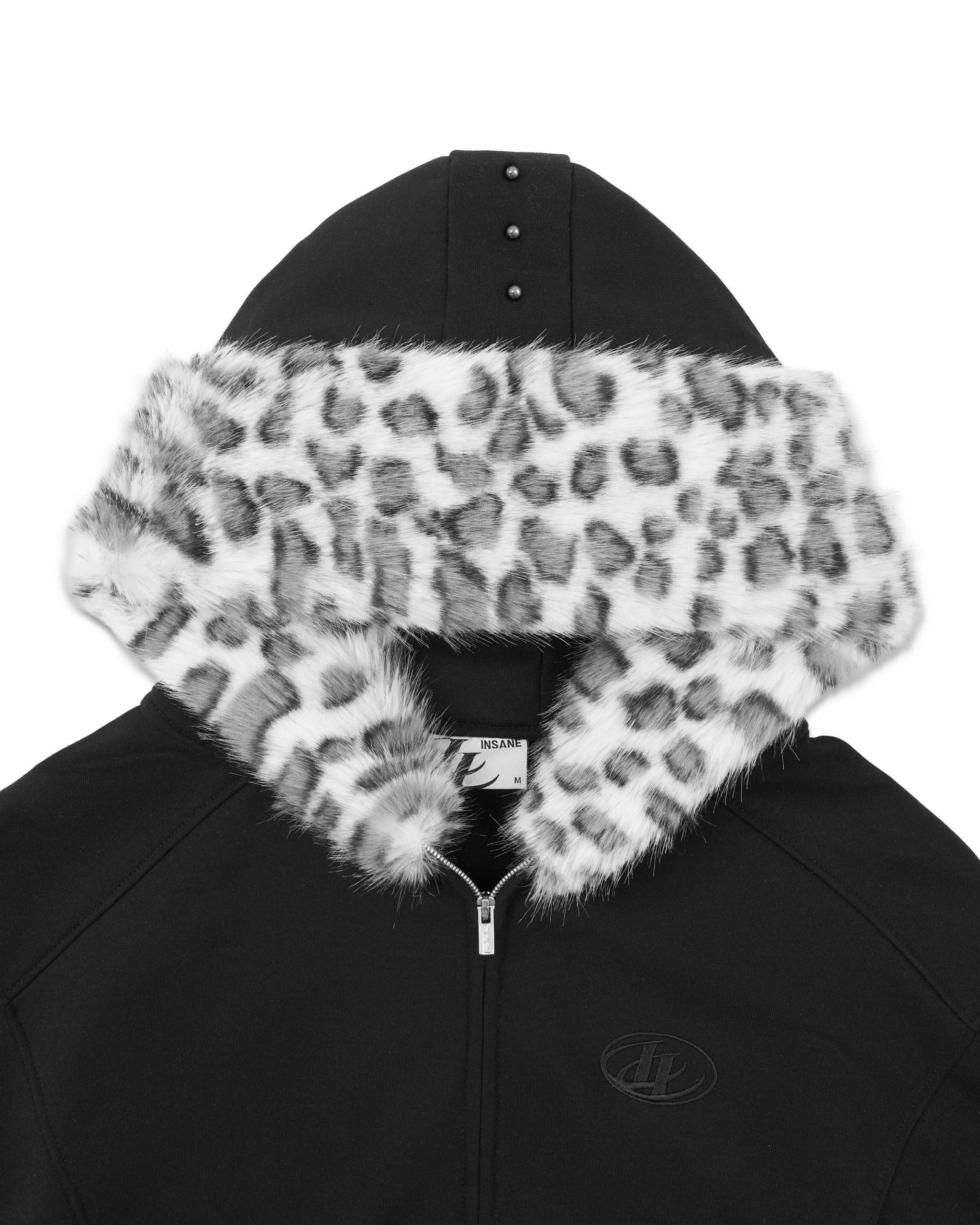 Insane® Arctic Leopard Hoodie - Black