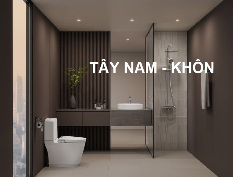 Nhà vệ sinh phạm Phương vị Tây Nam - Cung khôn - Chữ Hiếu - Hao tài, tổn nhân, suy vận – Cảnh báo và cách hóa giải trong vận 9