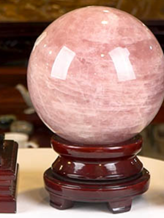 Quả Cầu Phong Thủy Thạch Anh Hồng _KBPT11