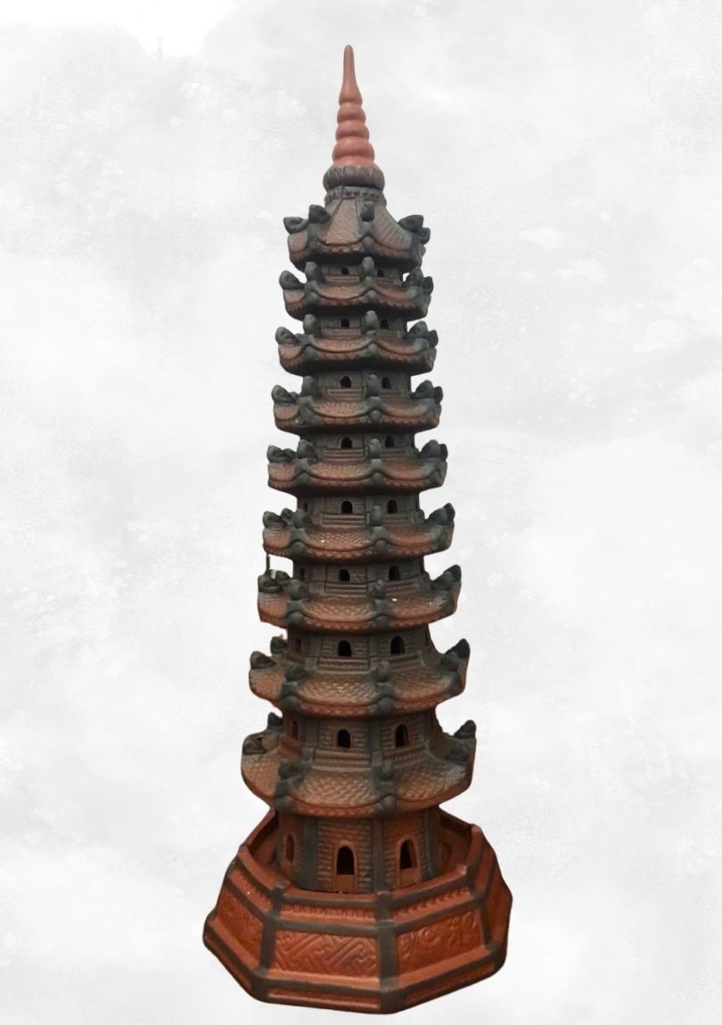 Tháp Văn Xương 9 Tầng Đỏ Đen TVXKB02 – Bứt Phá Học Vấn, Mở Lối Công Danh