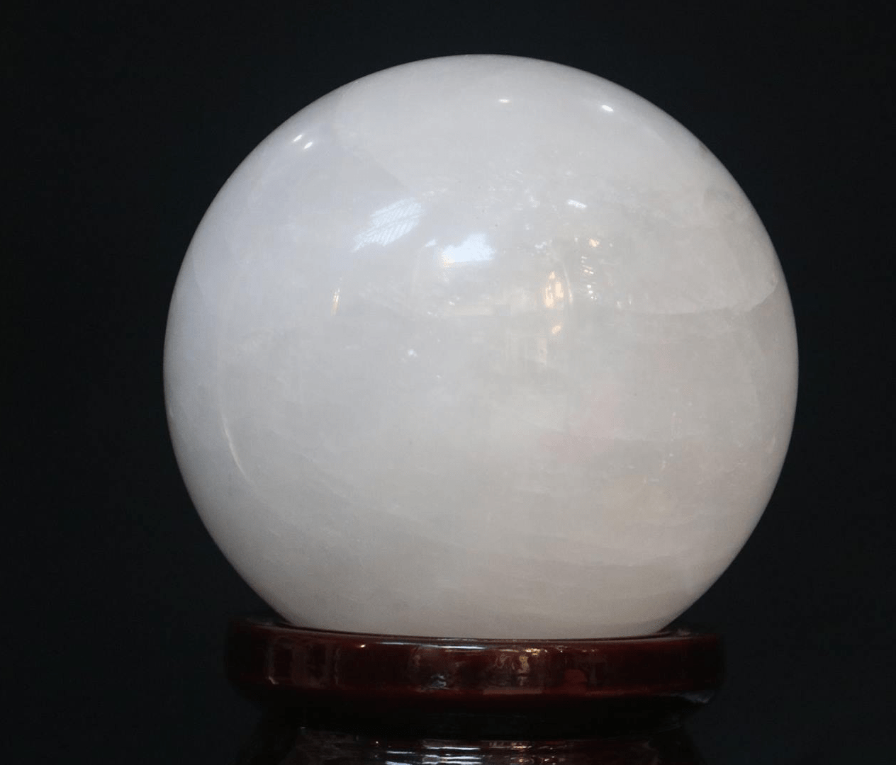 Quả Cầu Phong Thủy Màu Trắng Canxit – Vật Phẩm Thanh Khiết, Mang Năng Lượng An Lành_KBPT19