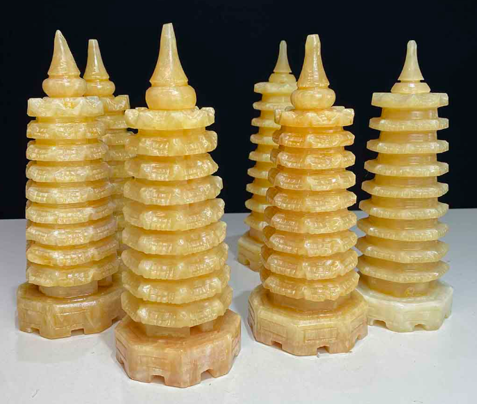 Tháp Văn Xương 9 tầng màu vàng phong thủy _KBPT28