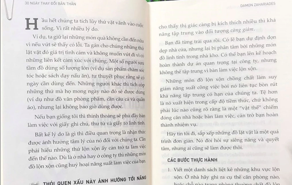 Sách : 30 Ngày thay đổi bản thân-Loại bỏ 30 thói quen xấu đánh cắp thời gian của bạn