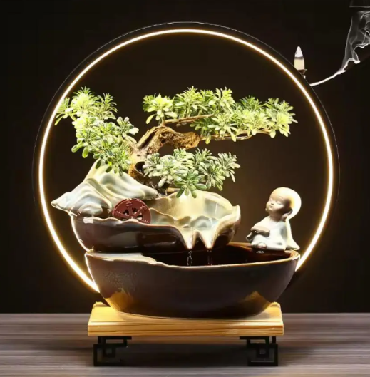 Tiểu Cảnh Thác Nước Phong Thủy _KBPTTN019