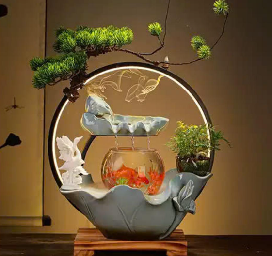 Thác Nước Phong Xông Trầm Bể Cá Mini _KBPTTN028