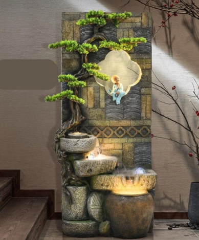 Thác Nước Phong Thủy Tịnh Thiền Dưới Trăng_KBPTTN030