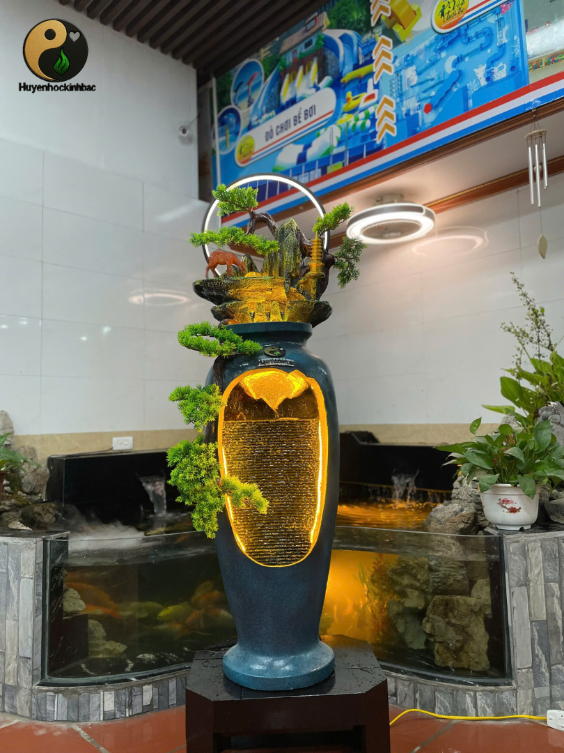 Tiểu Cảnh Lục Bình Thác Nước Phong Thủy_KBPTTN007