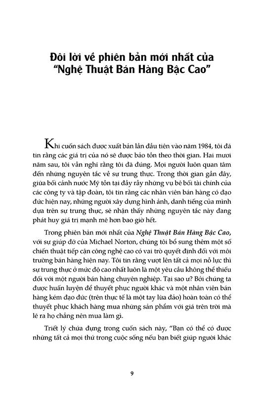 Sách : Nghệ thuật bán hàng bậc cao -Bí quyết chốt Deal mọi thời đại