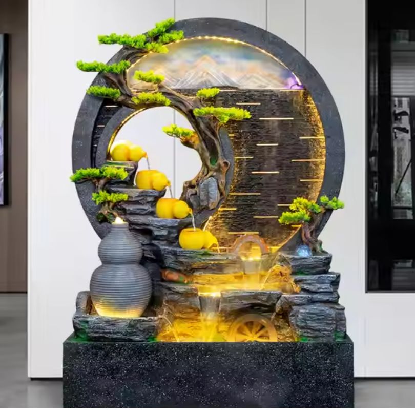 Thác Nước Phong Thủy Tài Lộc Sơn Thủy_KBPTTN040 – Kích Hoạt Sinh Khí, Thu Hút Vượng Tài