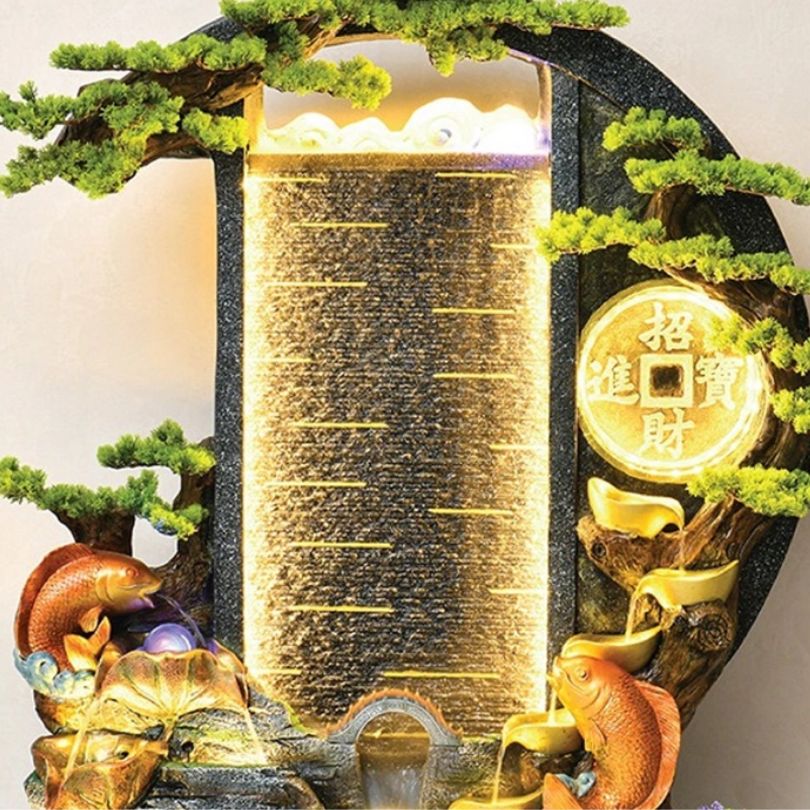 Tiểu Cảnh Thác Nước Trăng Khuyết _KBPTTN042 – Biểu Tượng Của Vẻ Đẹp Ban Đêm Và Tài Lộc Sinh Sôi