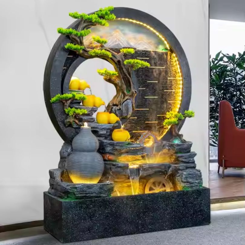 Thác Nước Phong Thủy Tài Lộc Sơn Thủy_KBPTTN040 – Kích Hoạt Sinh Khí, Thu Hút Vượng Tài