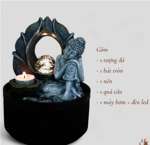 Thác nước mini để bàn TNMKB02 – Điểm nhấn phong thủy tinh tế cho không gian sống và làm việc