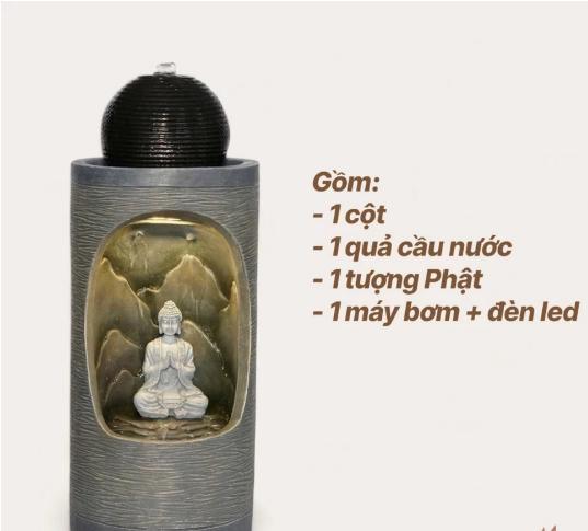 Thác nước mini để bàn TNMKB03 – Điểm nhấn phong thủy tinh tế cho không gian sống và làm việc