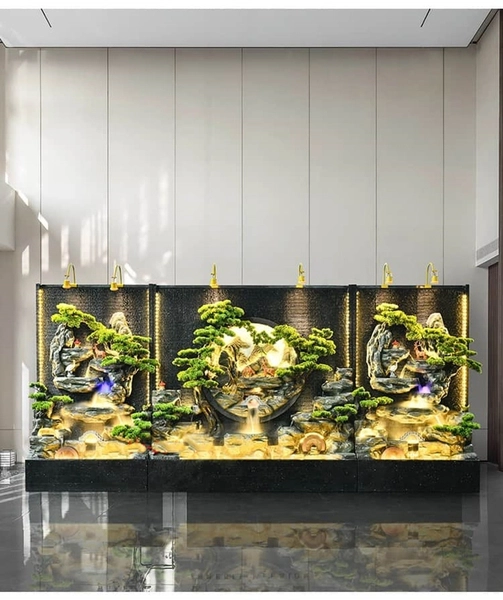 Thác Nước Phong Thủy Phong Cảnh Thiên Nhiên ­­_ KBPTTN06