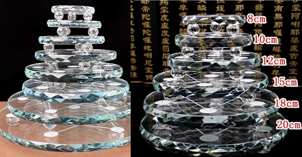 Đĩa thuỷ tinh thất tinh trận đồ Phong thủy Huyền Học Kinh Bắc