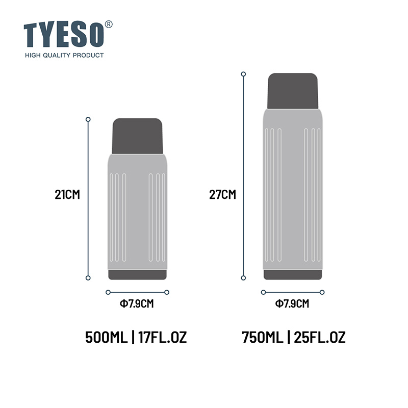 Bình giữ nhiệt 48h giữ lạnh 24h giữ nóng inox304 có nắp uống tiện lợi chống rò rỉ hiệu tyeso
