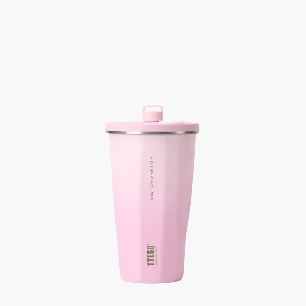 16oz (470ml)-TYESO Gradient Dopamine Tumbler có ống hút có thể thu vào