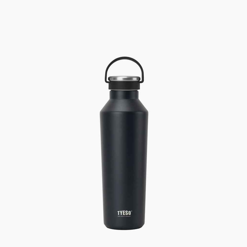 Bình nước thể thao cách nhiệt chân không TYESO có quai xách bằng silicon mềm 25oz（750ml)