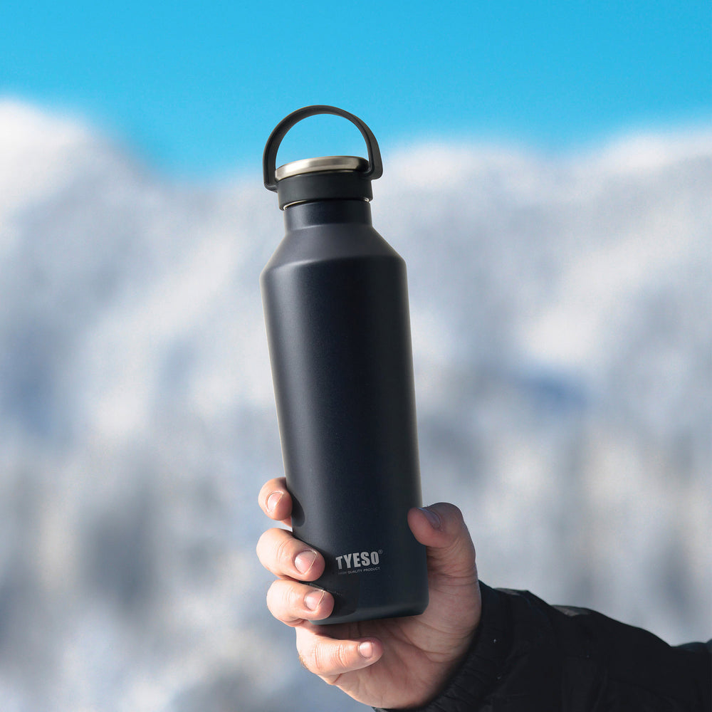 17oz (500ml) - Bình nước thể thao cách nhiệt chân không TYESO có quai xách bằng silicon mềm