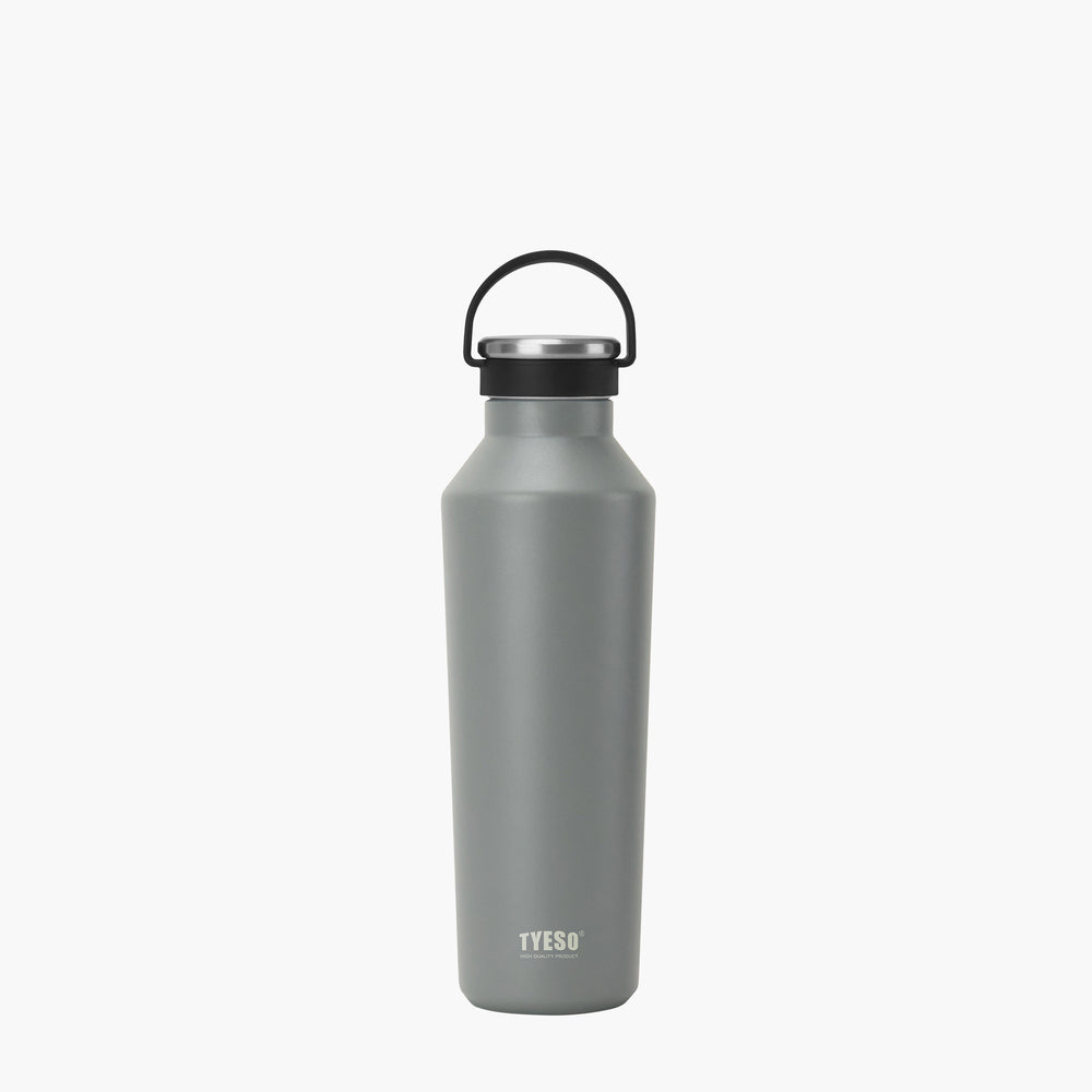 Bình nước thể thao cách nhiệt chân không TYESO có quai xách bằng silicon mềm 25oz（750ml)