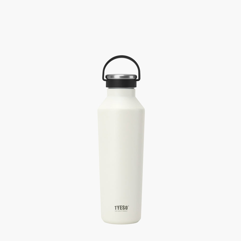 Bình nước thể thao cách nhiệt chân không TYESO có quai xách bằng silicon mềm 25oz（750ml)
