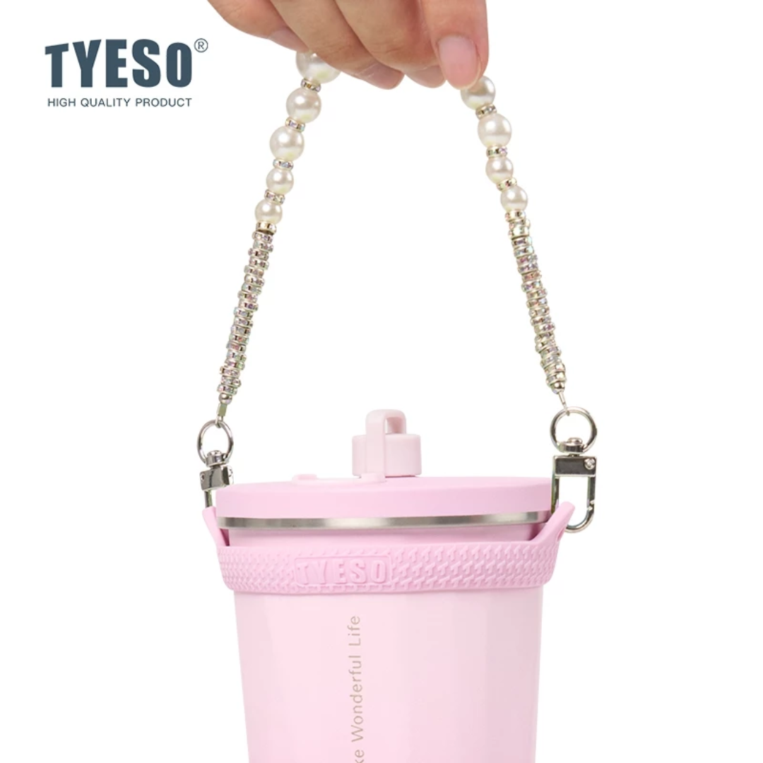 Phụ kiện Dây đeo tay cầm đính cườm silicon TYESO® Tương thích với cốc cách nhiệt TS-8848A / B