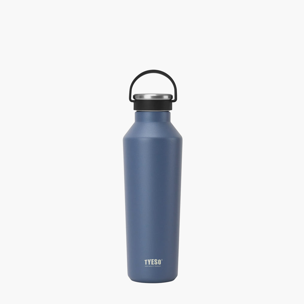 Bình nước thể thao cách nhiệt chân không TYESO có quai xách bằng silicon mềm 25oz（750ml)
