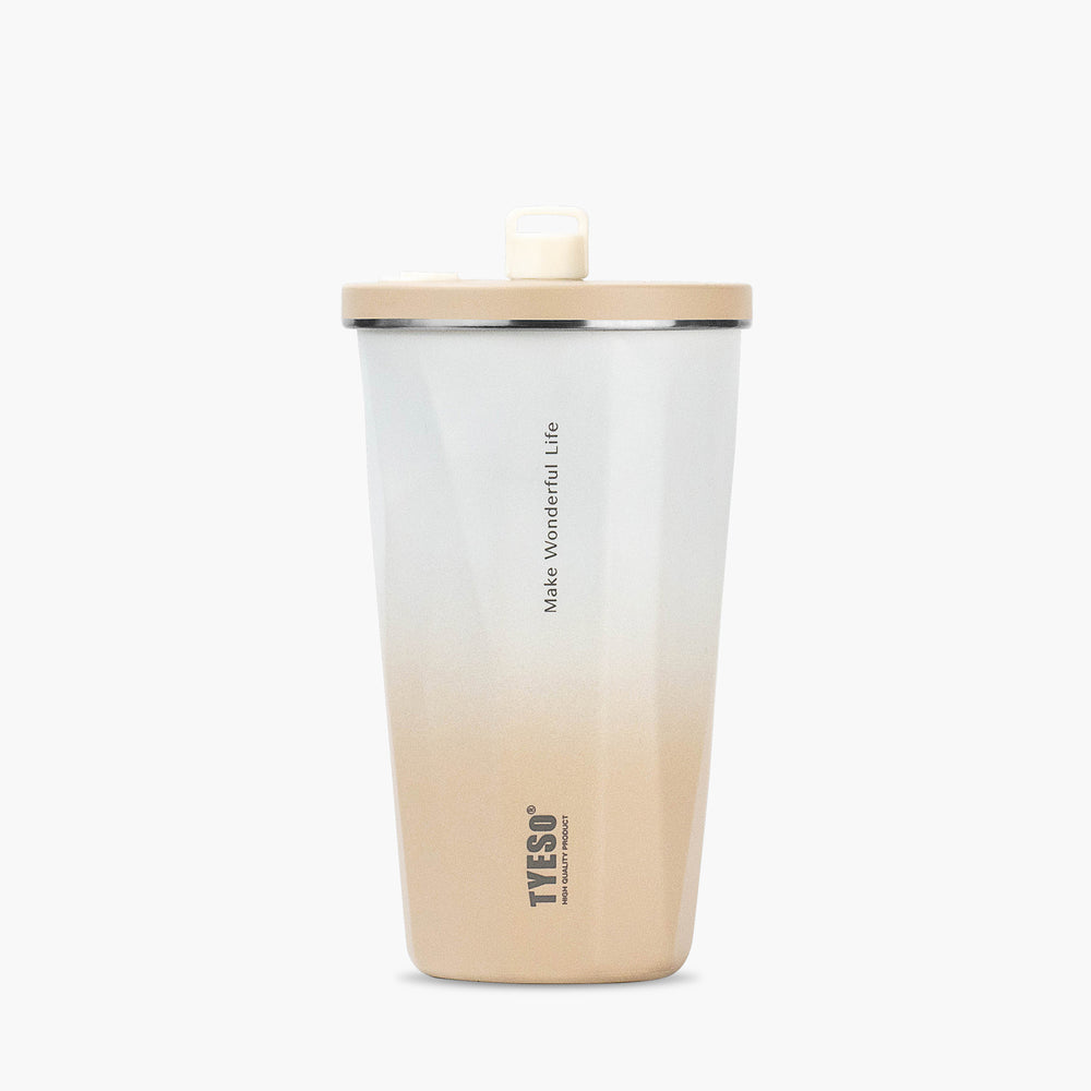 Cốc giữ nhiệt Tyeso có ống hút và nắp có thể thu vào giữ lạnh 24h , giữ nóng 6h 20oz（600ml)