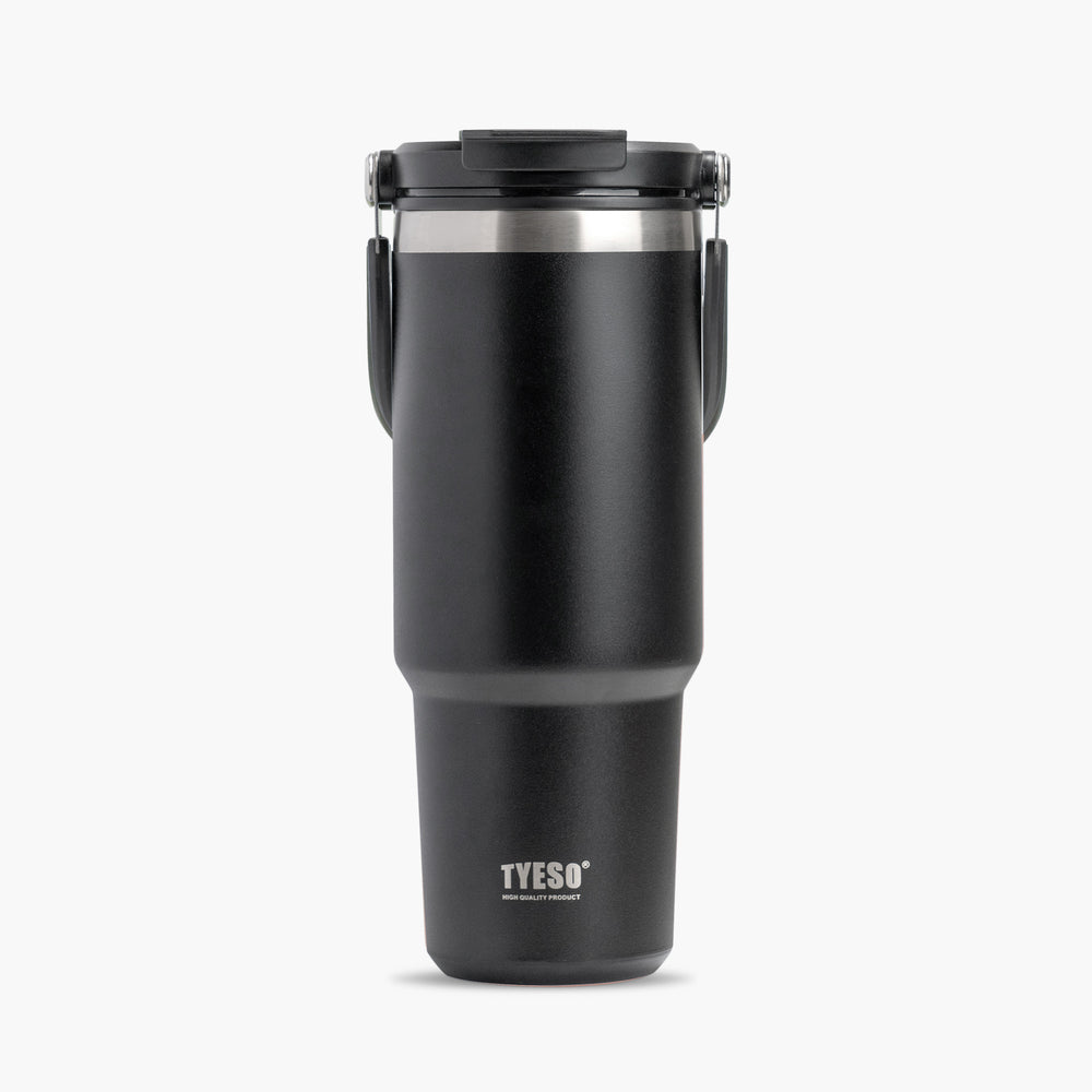 Cốc du lịch bằng thép không gỉ Tyeso có ống hút lật và nắp đậy 30 oz (900ml)