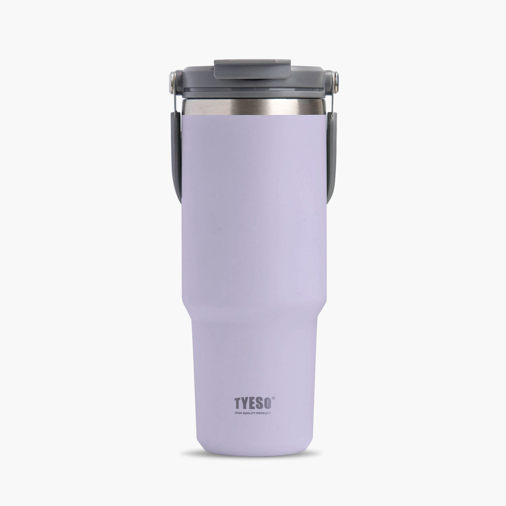 Cốc du lịch bằng thép không gỉ Tyeso có ống hút lật và nắp đậy 30 oz (900ml)