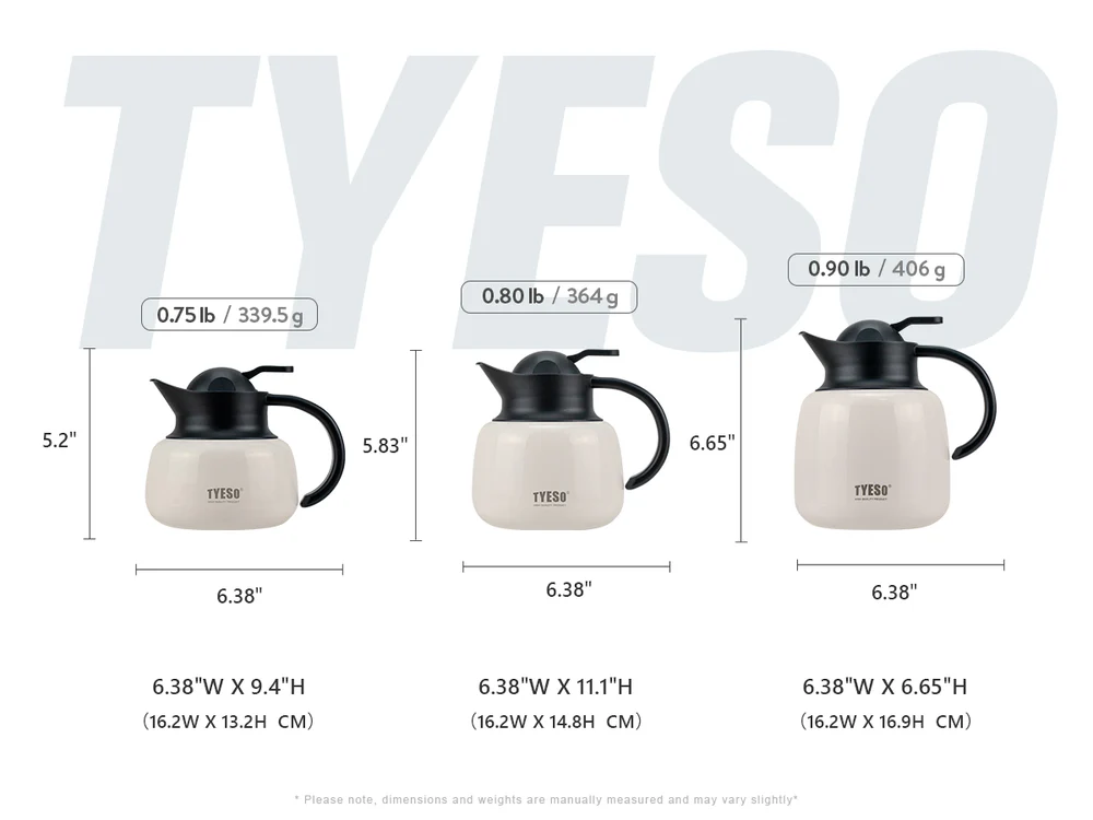 Ấm pha trà giữ nhiệt TYESO 1 lít  bình ủ trà 1000ml có lọc trà  TS-8877