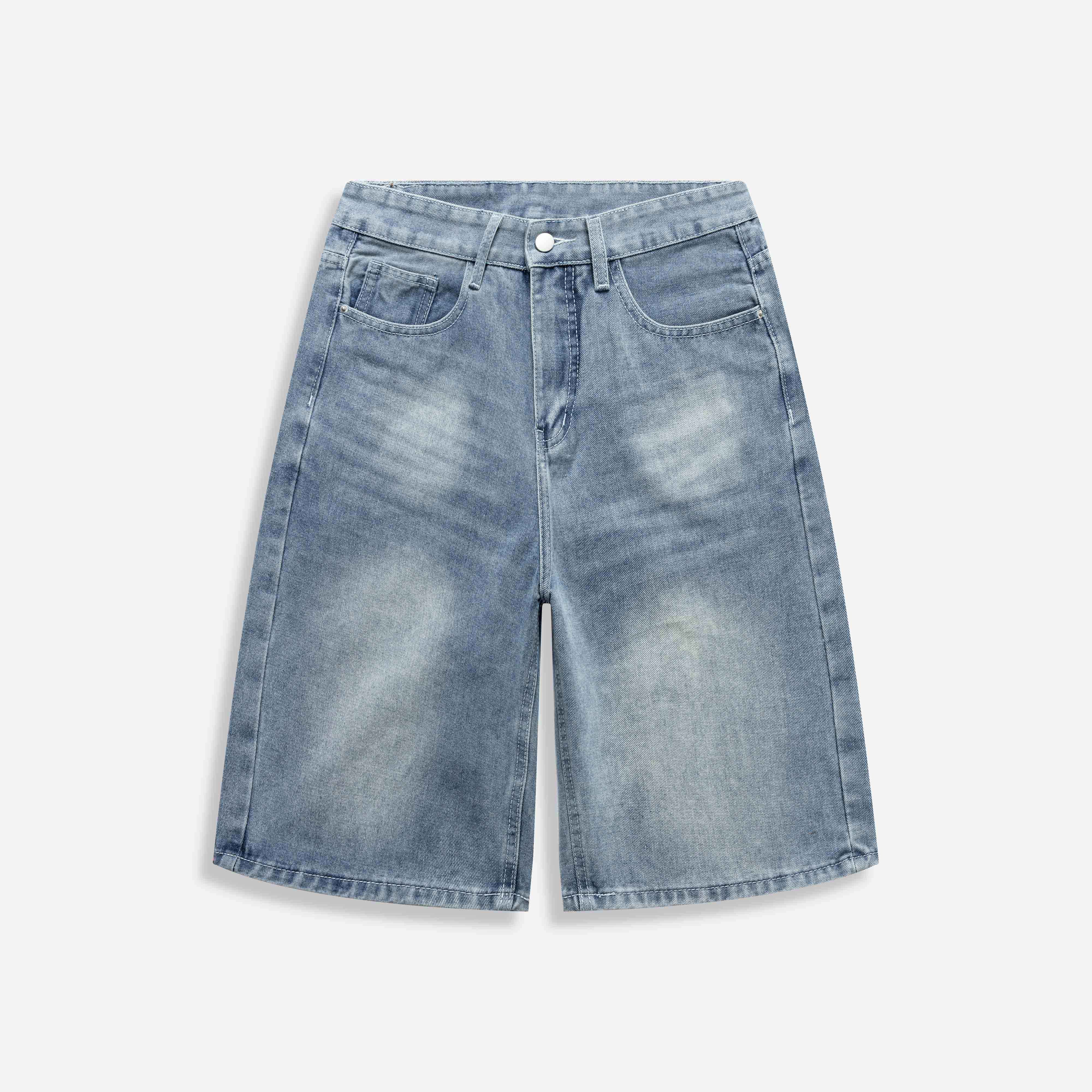 Quần Short Teelab Alter Oversize Denim Trơn Unisex SH001