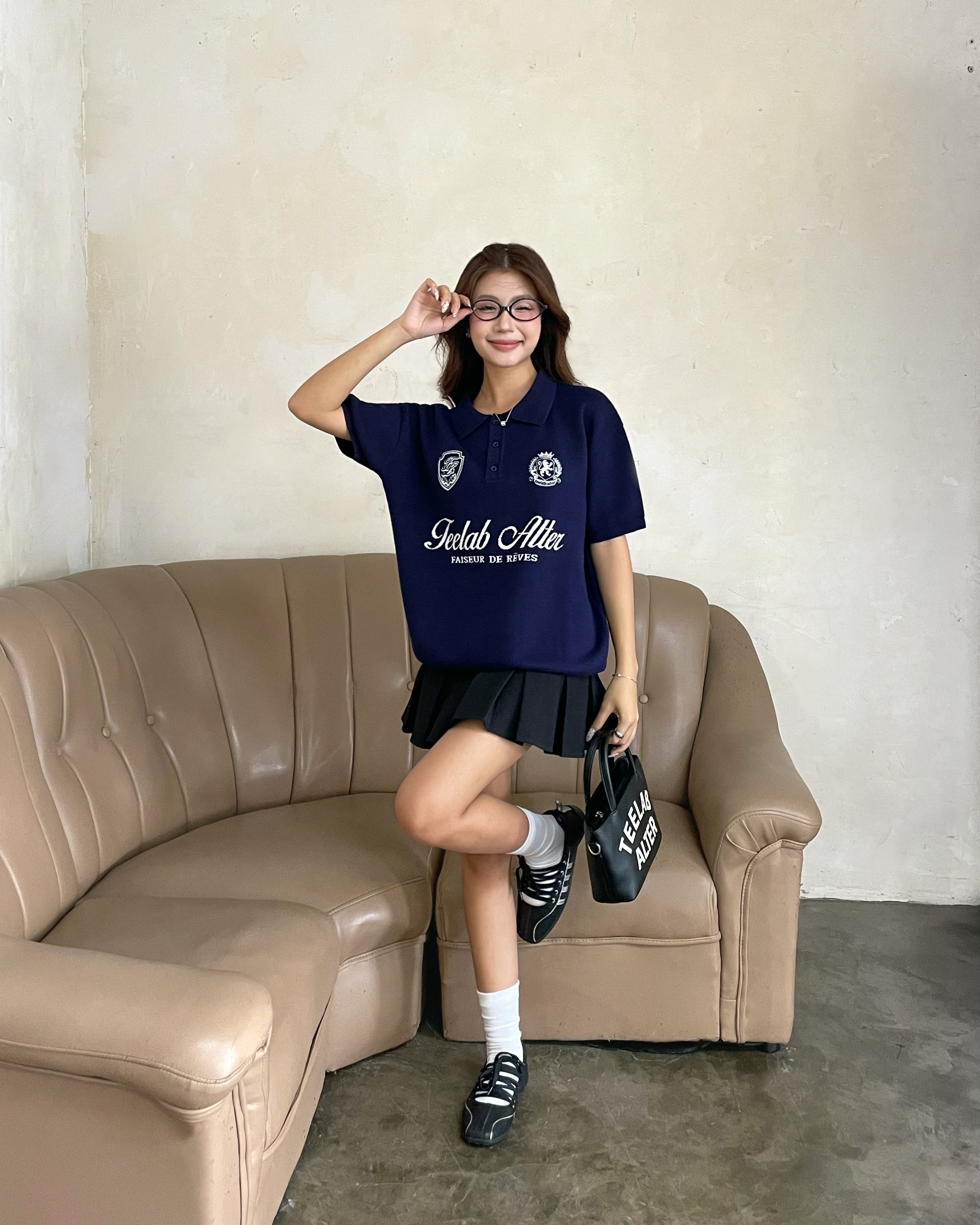 Áo Polo Local Brand Unisex Teelab KNIT POLO SHIRT AP074