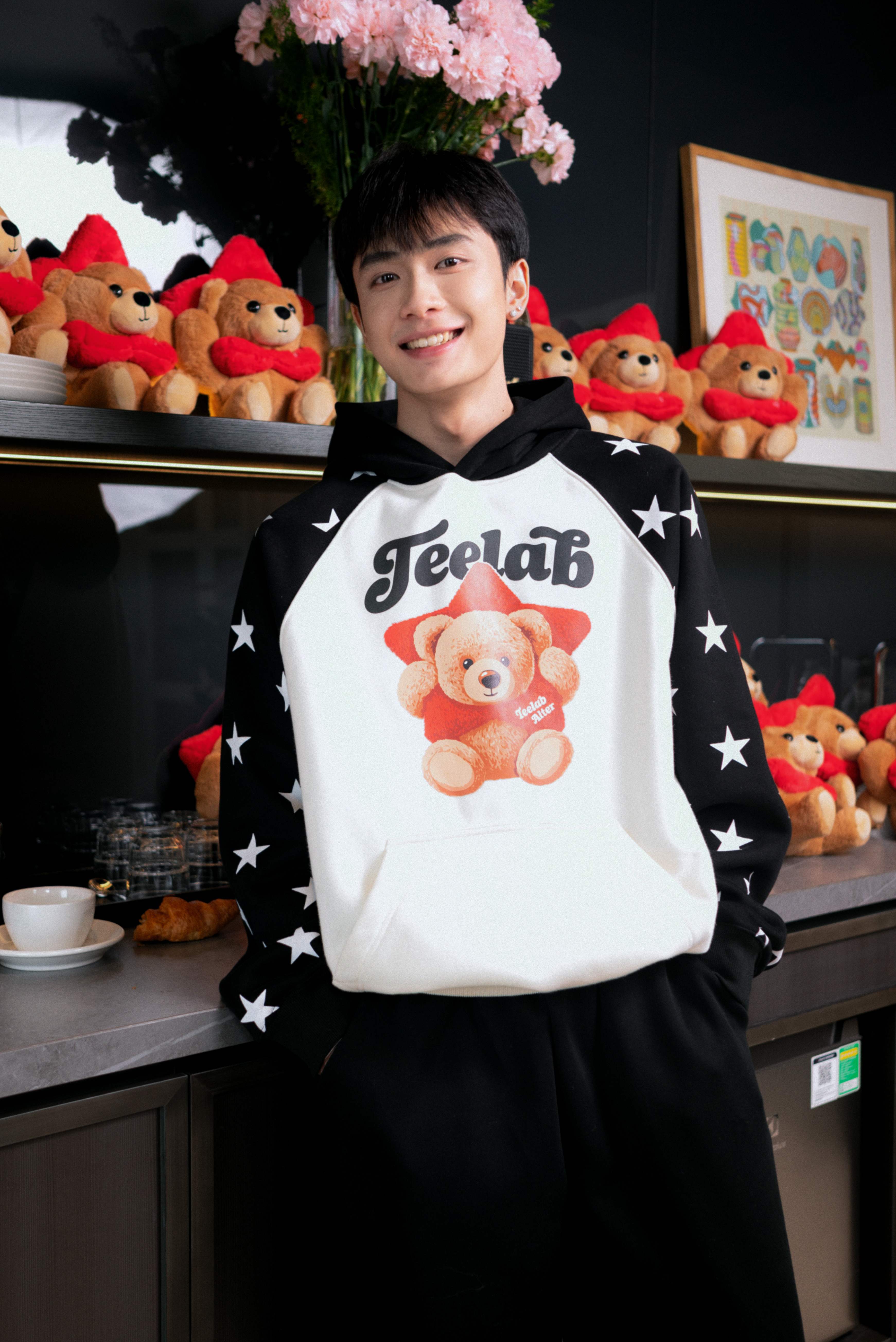 [Tặng Gấu] [Tặng Túi] Áo Hoodie Teelab Alter Semi-boxy Nỉ bông In Lụa –  Teddy Star Collection Unisex HD133