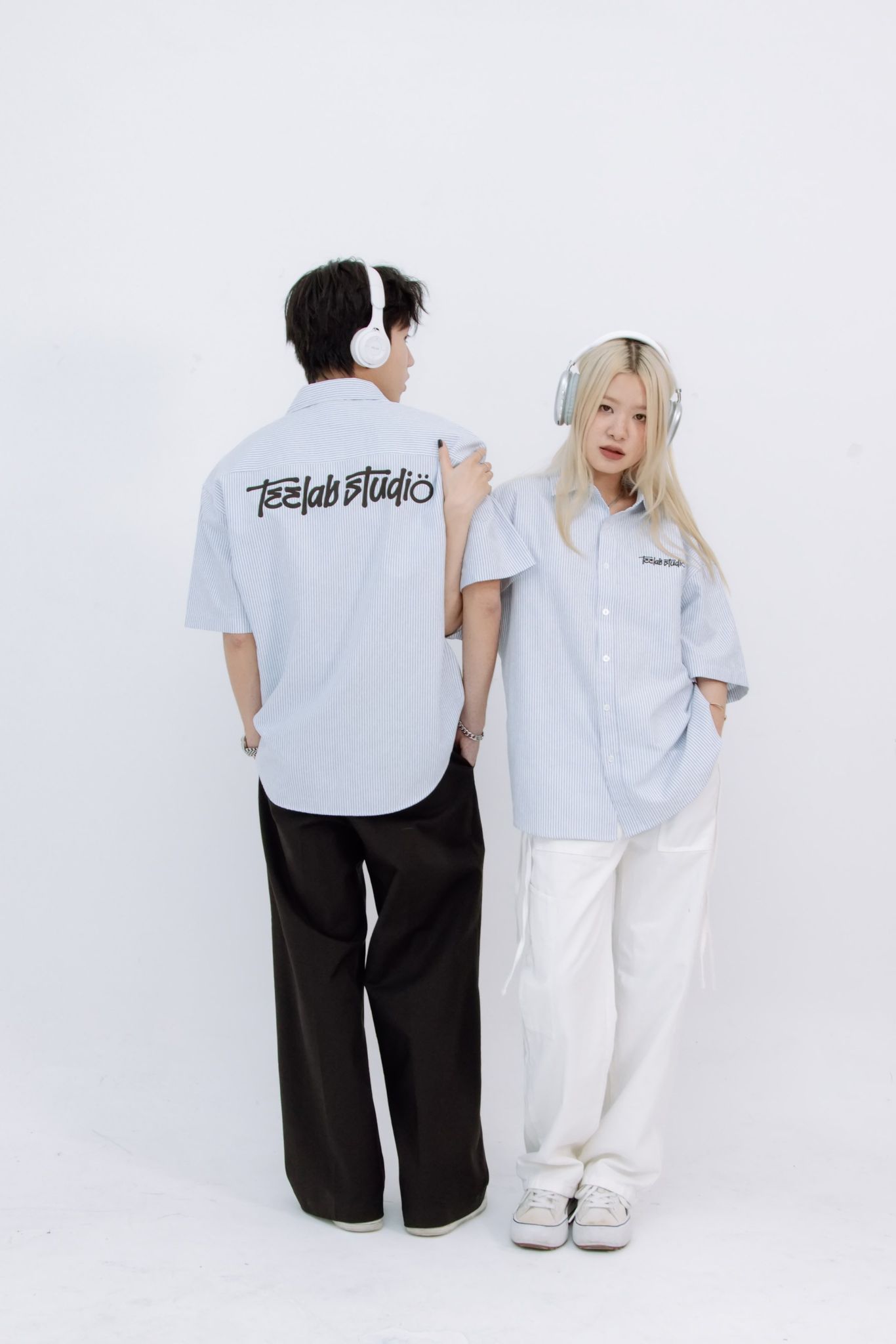 Áo Sơ Mi Ngắn Tay Teelab Graffiti Oversize Shirt SS049
