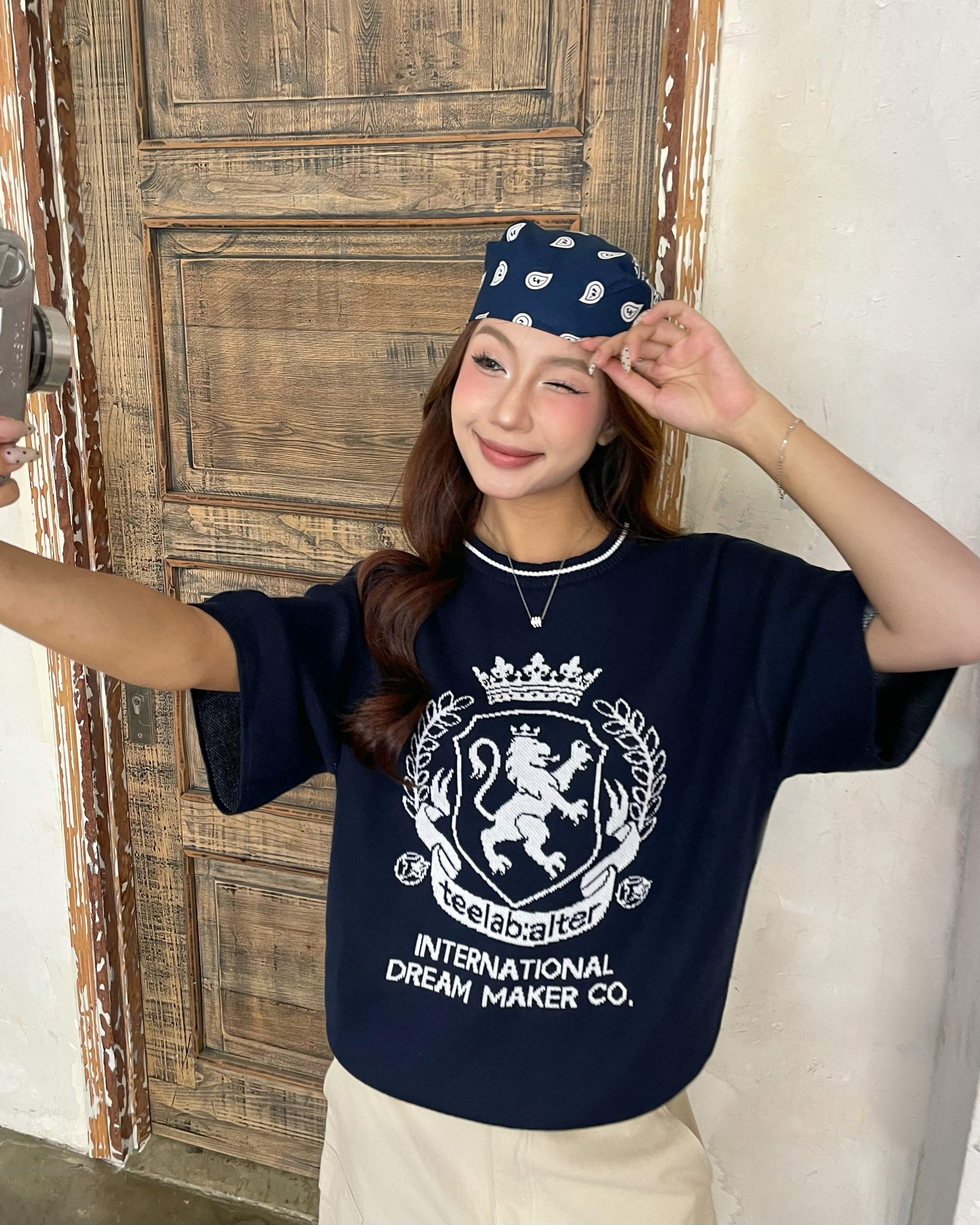 Áo Thun Local Brand Unisex Teelab Crest Knit TS351