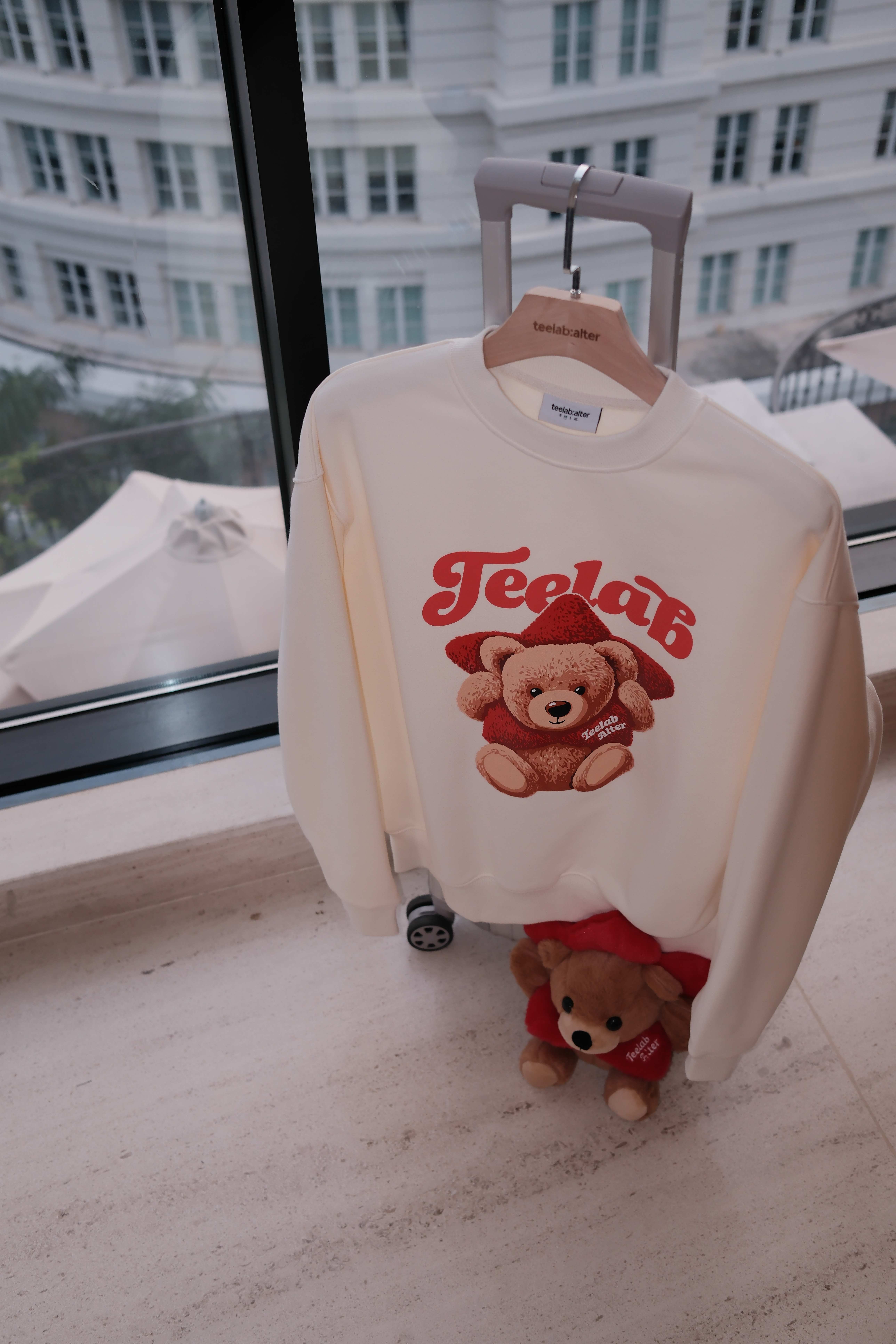 [Tặng Gấu] [Tặng Túi] Áo Sweater Teelab Alter Semi-boxy Nỉ Bông In Lụa Teddy Star Collection Unisex HD134