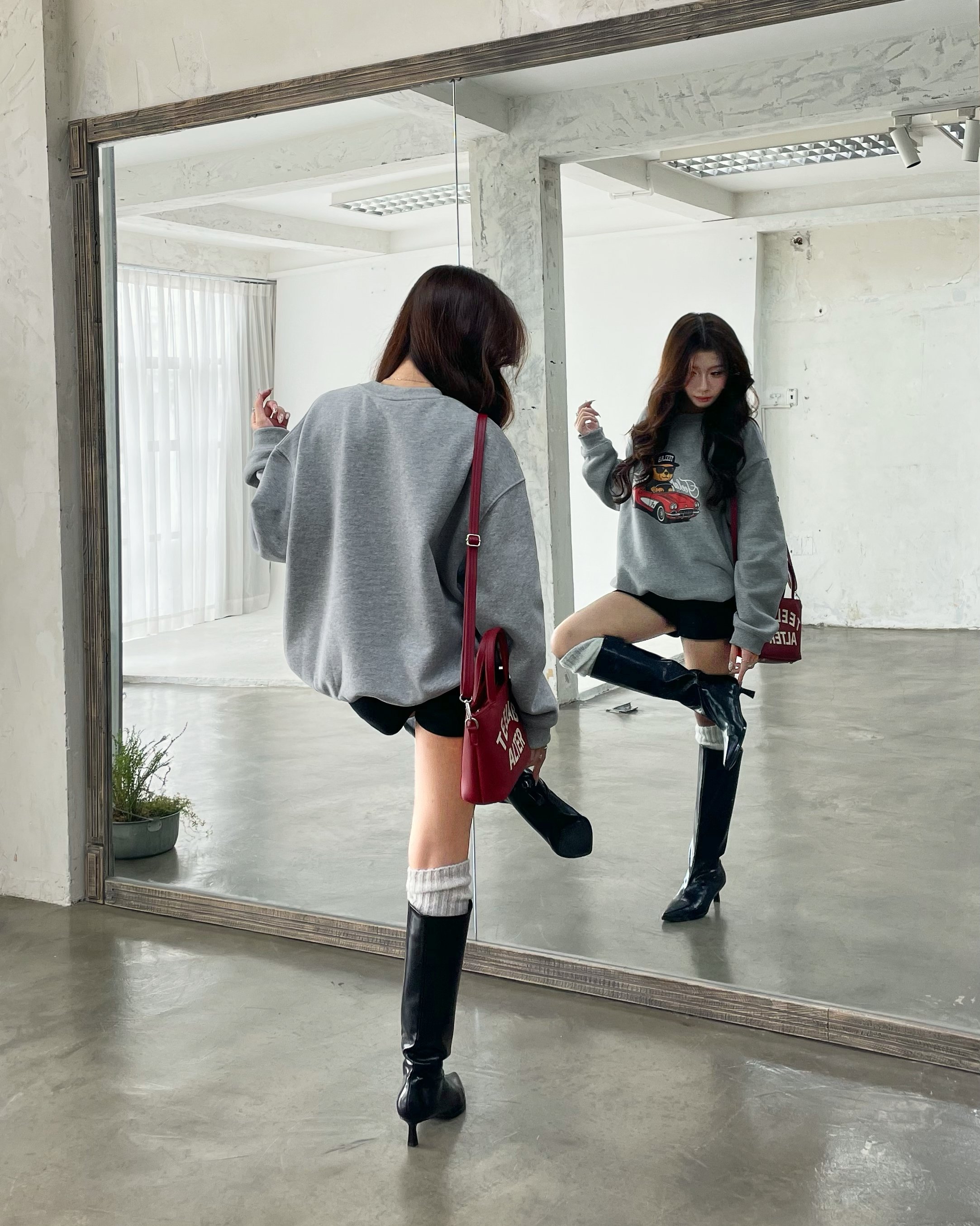 Áo Sweatshirt Local Brand Unisex Teelab Bear HD127