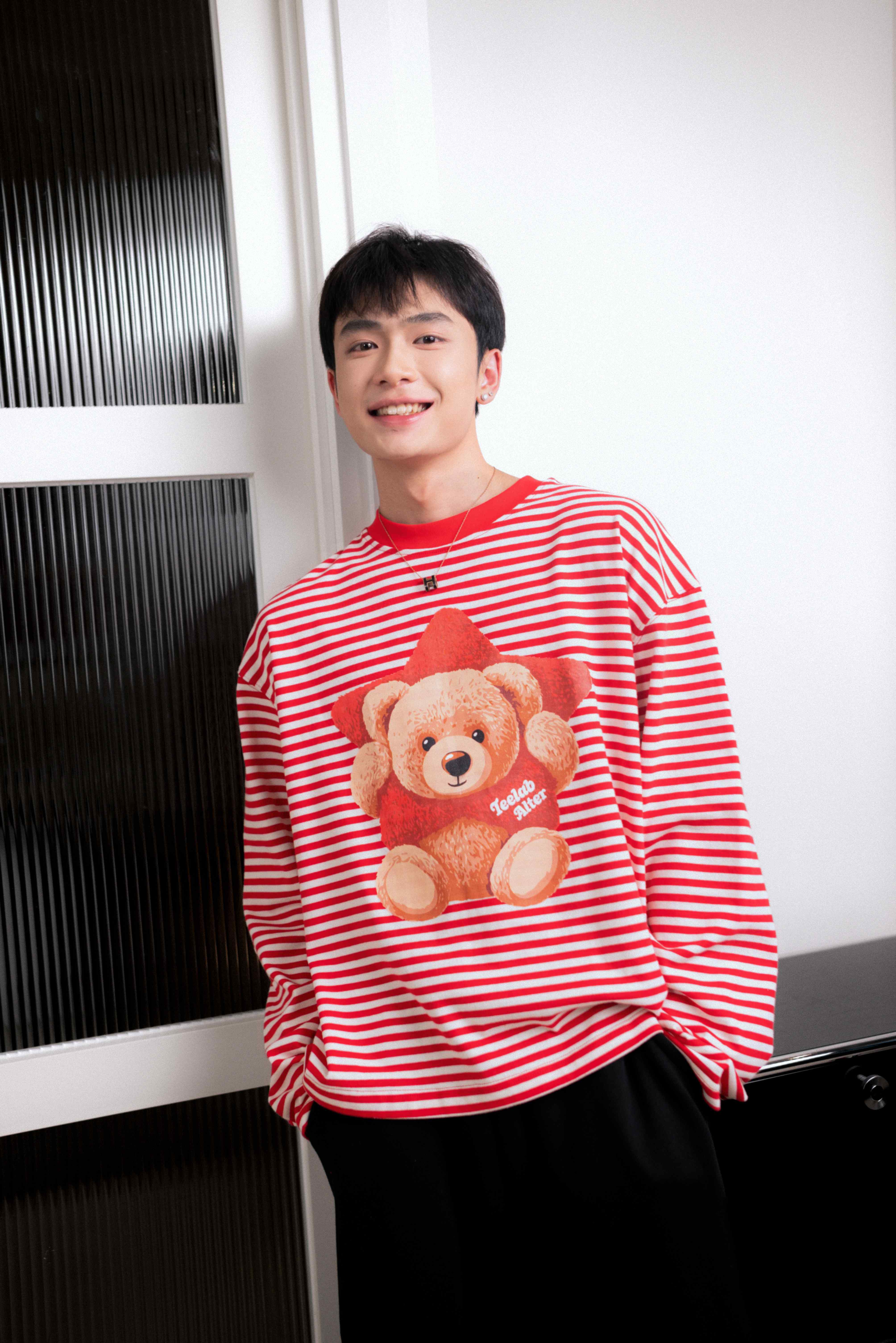 [Tặng Gấu] [Tặng Túi] Áo Thun Sọc Dài Tay Teelab Alter Semi-boxy Cotton In Lụa –  Teddy Star Collection Unisex TS362