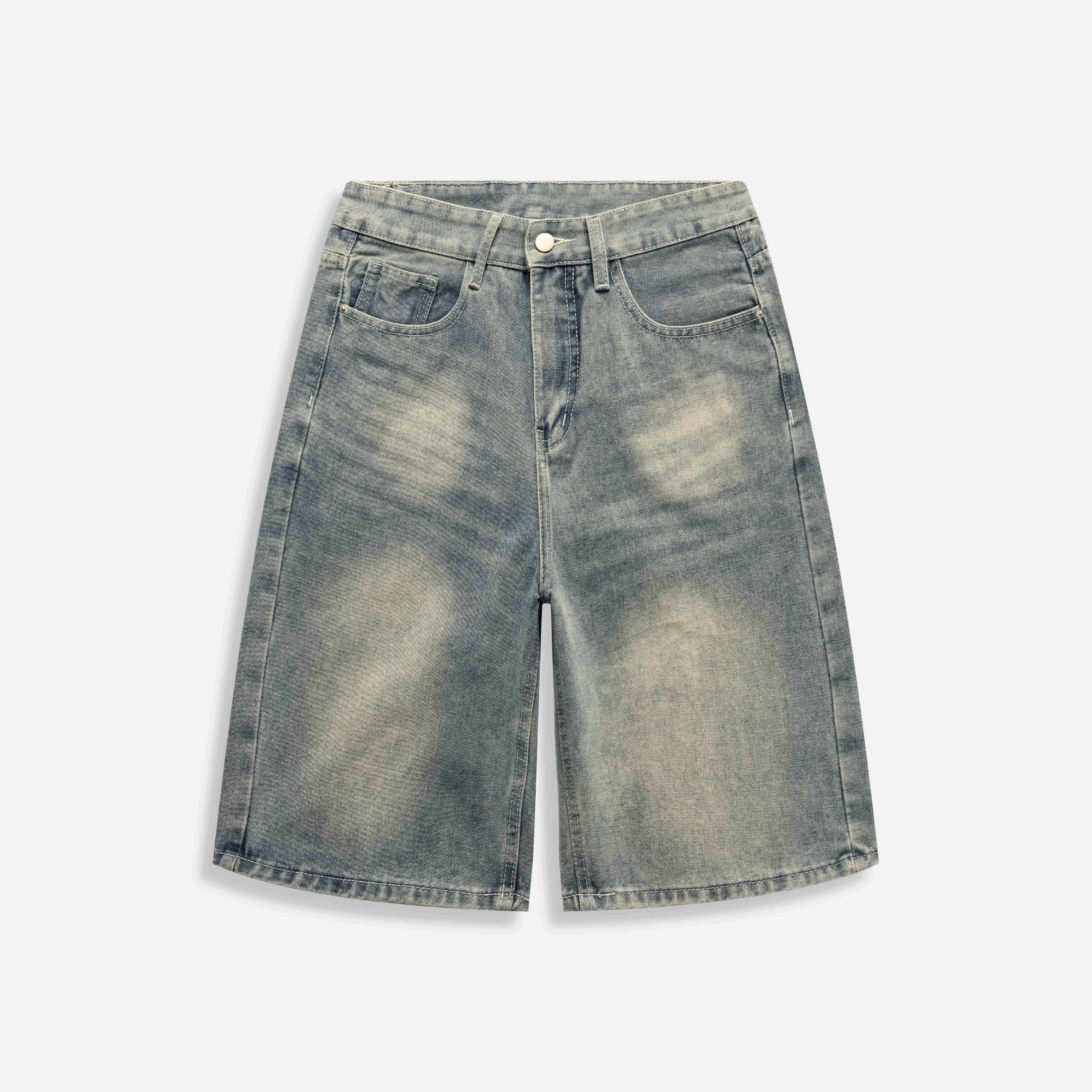 Quần Short Teelab Alter Oversize Denim Trơn Unisex SH001