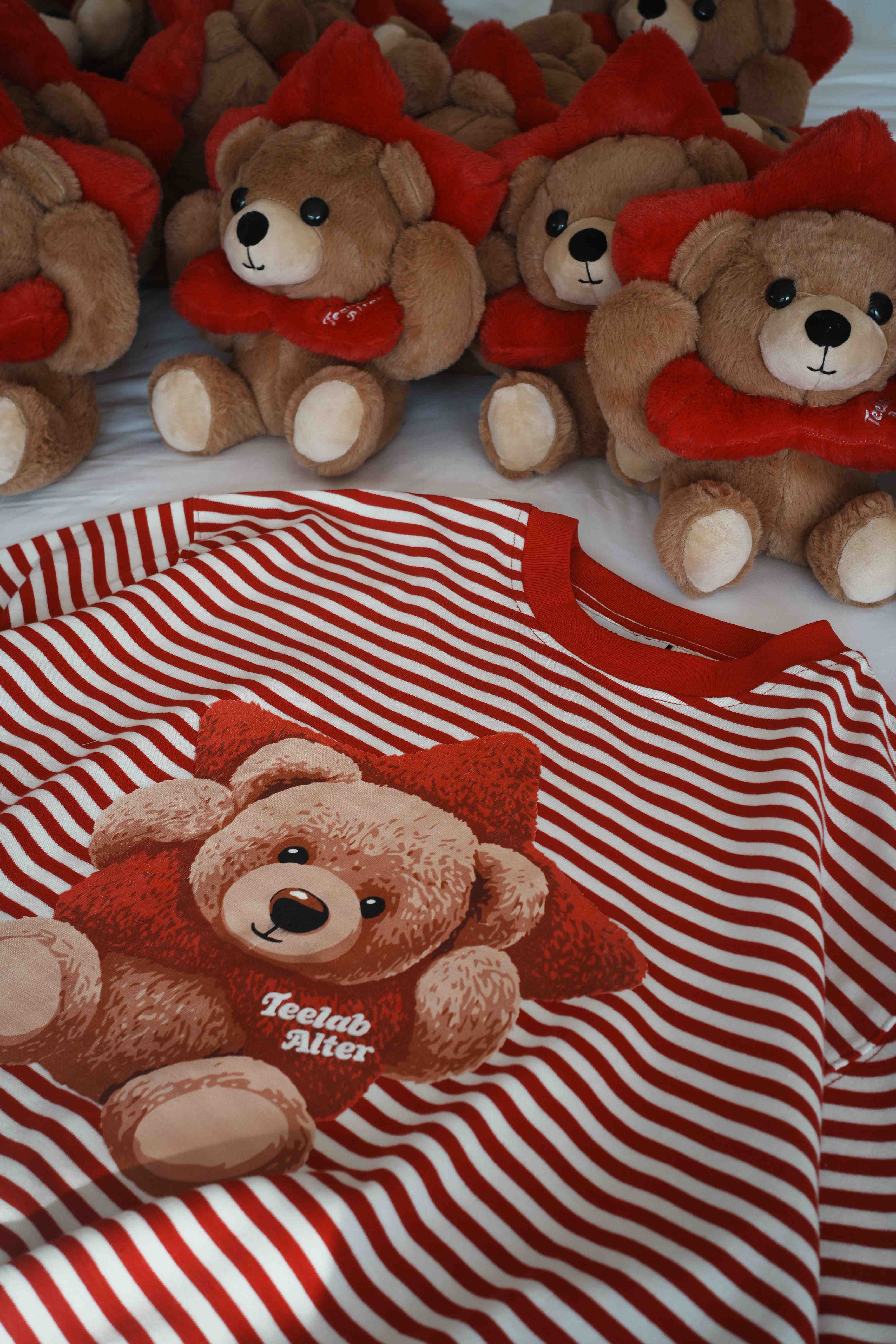 [Tặng Gấu] [Tặng Túi] Áo Thun Sọc Dài Tay Teelab Alter Semi-boxy Cotton In Lụa –  Teddy Star Collection Unisex TS362