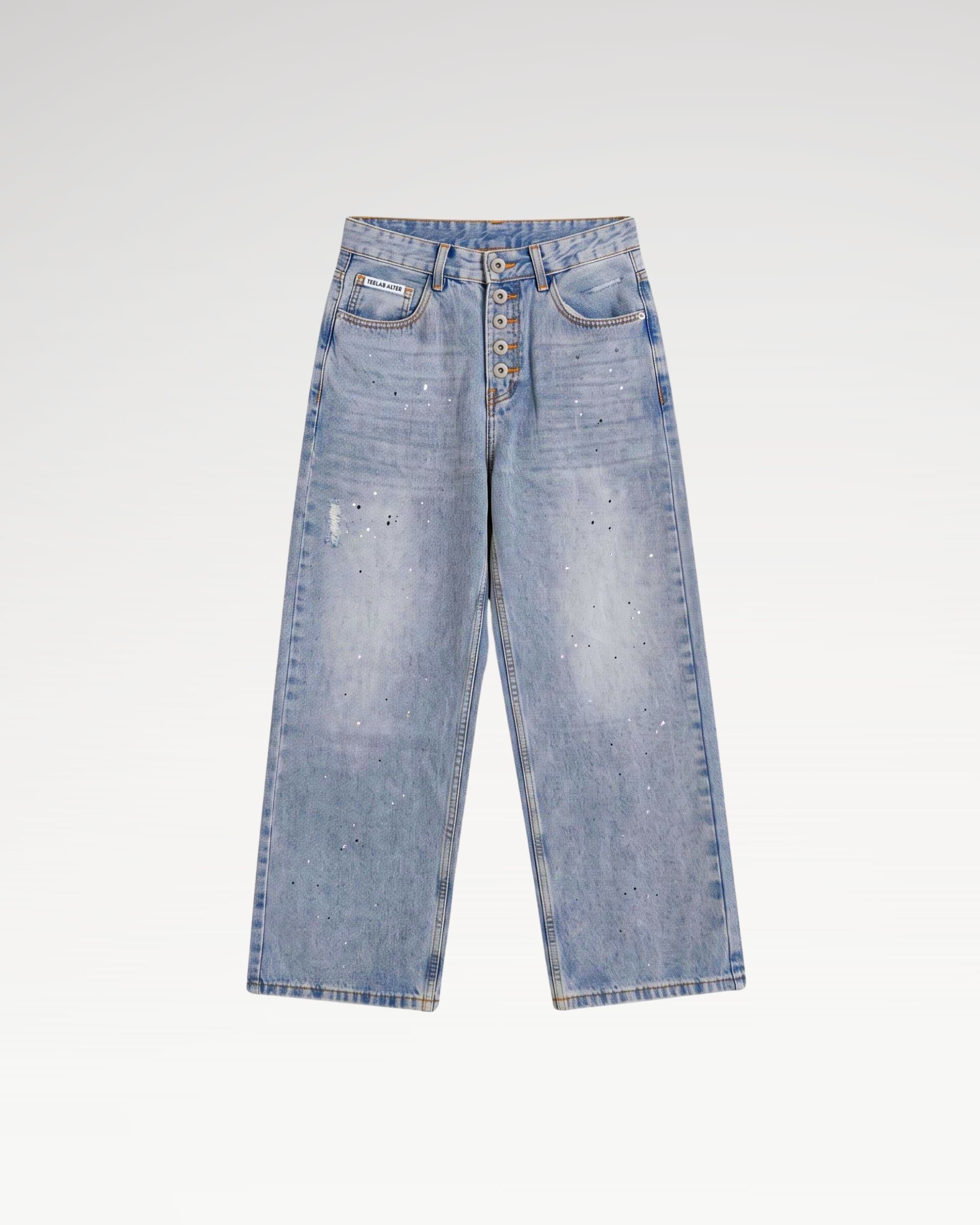 Teelab Alter Regular Denim Splatter Jeans PS163