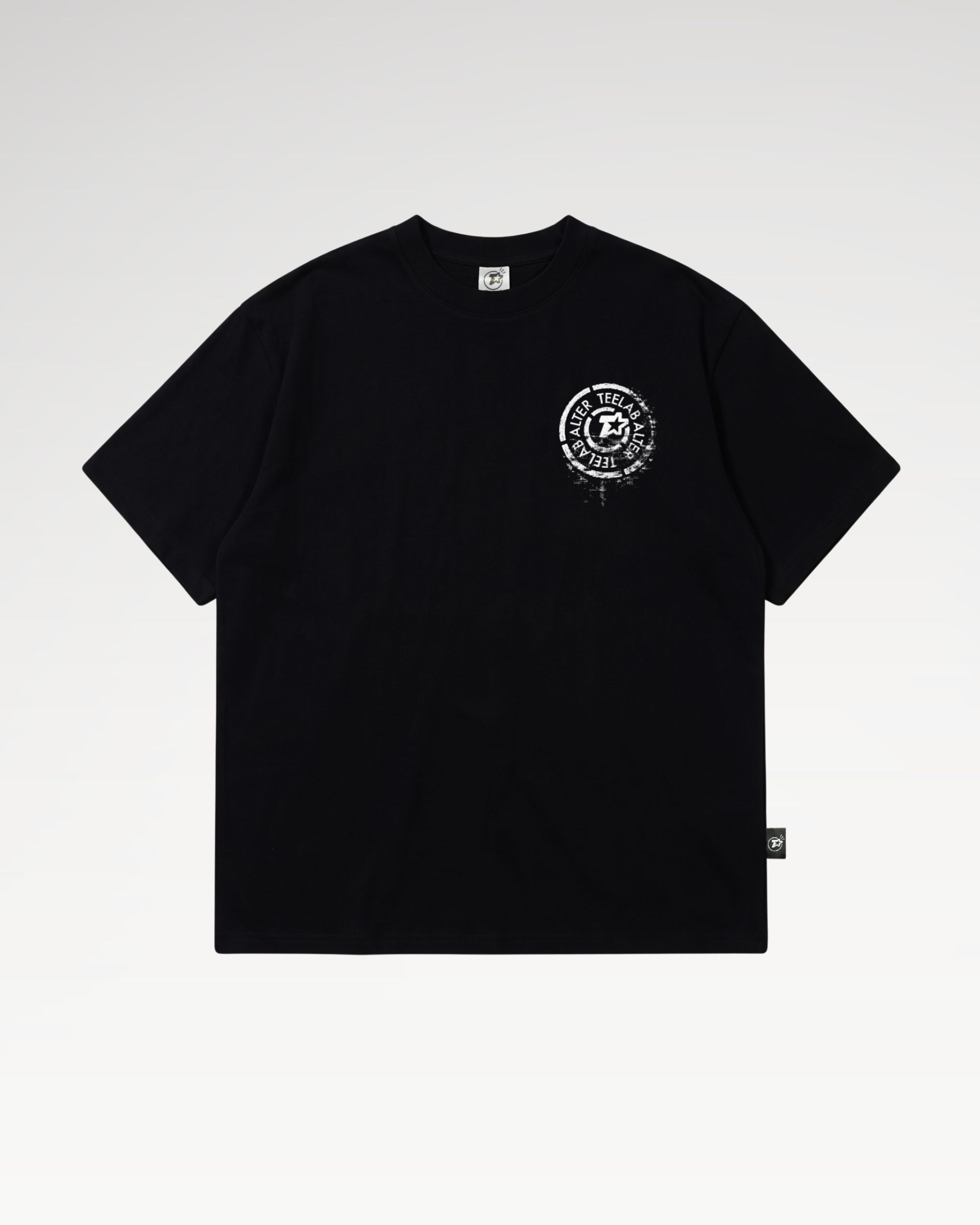 Teelab Alter Oversized Cotton Faded Stamp Tee TS459