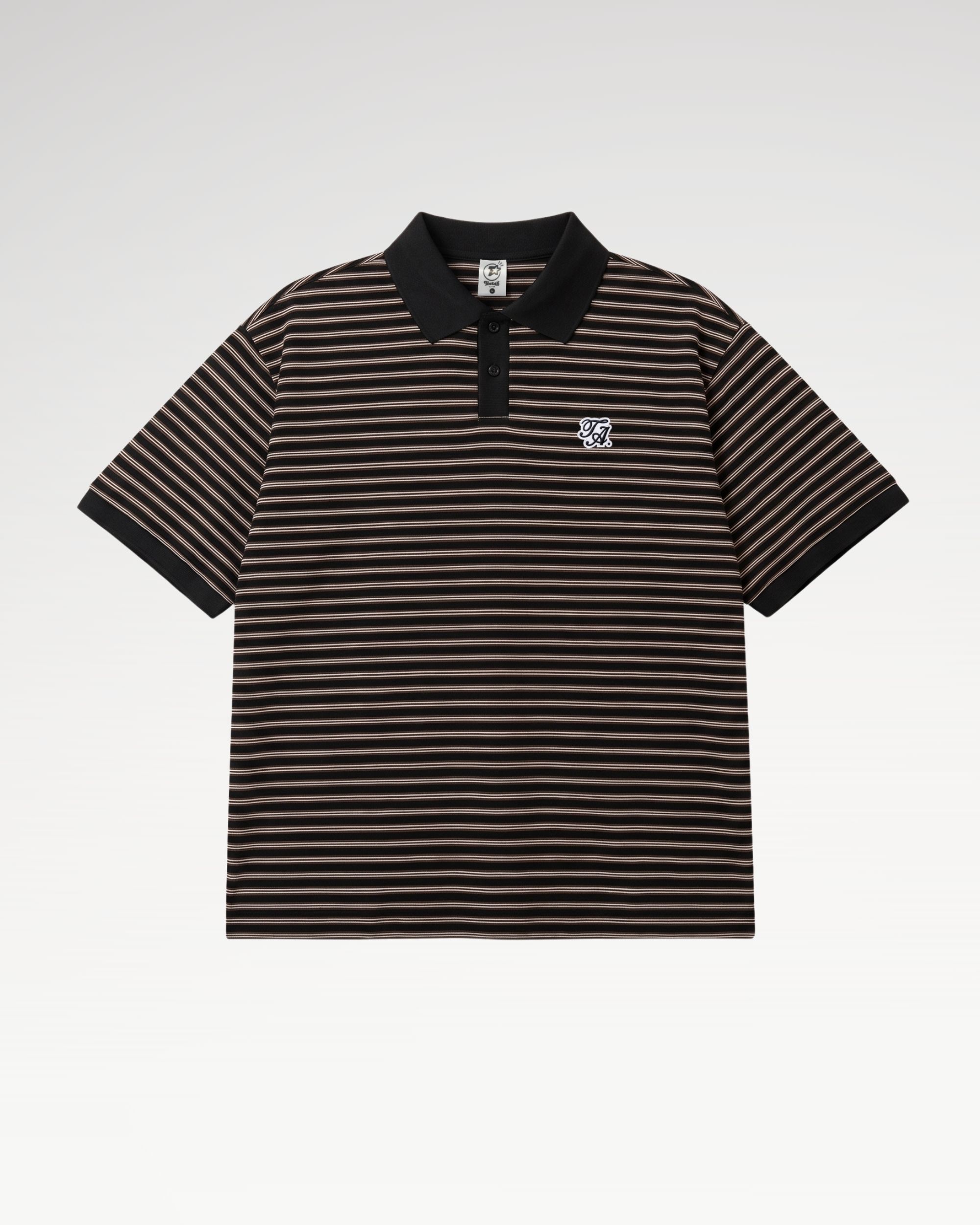 Teelab Alter Relaxed Cotton Striped Polo AP080