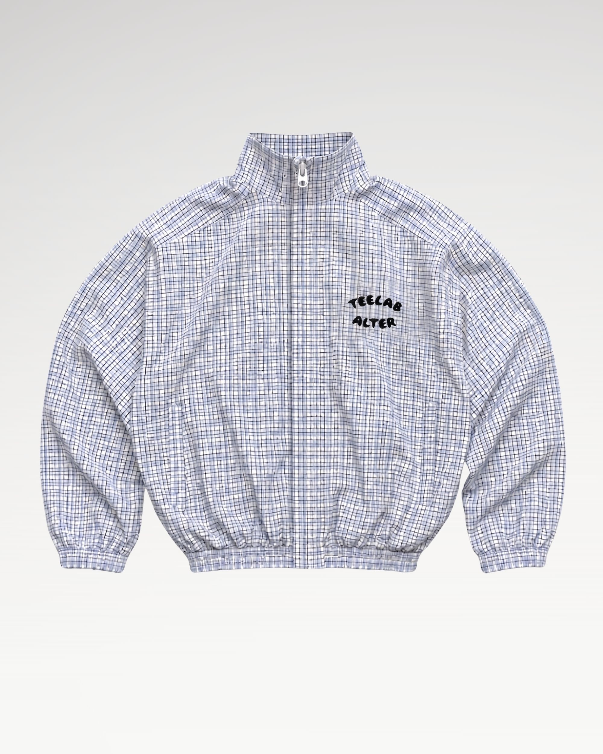 Teelab Alter Relaxed Windbreaker Tiger Checked Track Jacket AK147