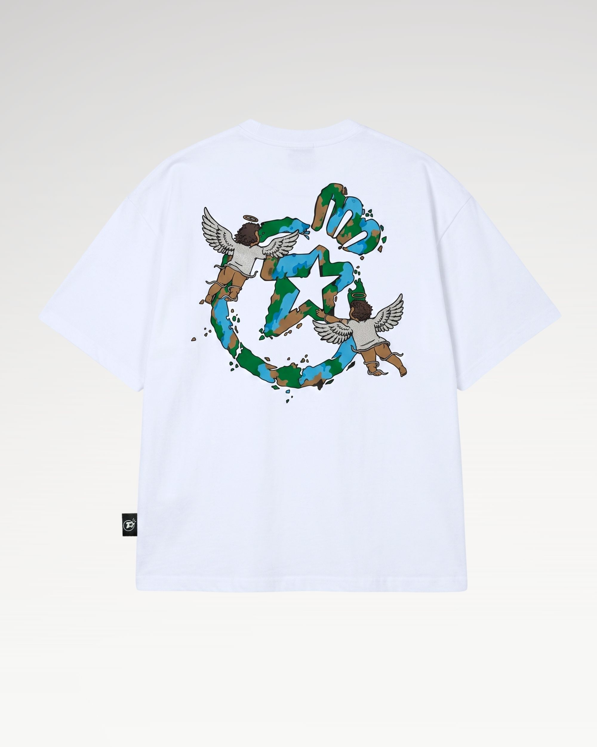 Teelab Alter Oversized Cotton Angel Tee TS433