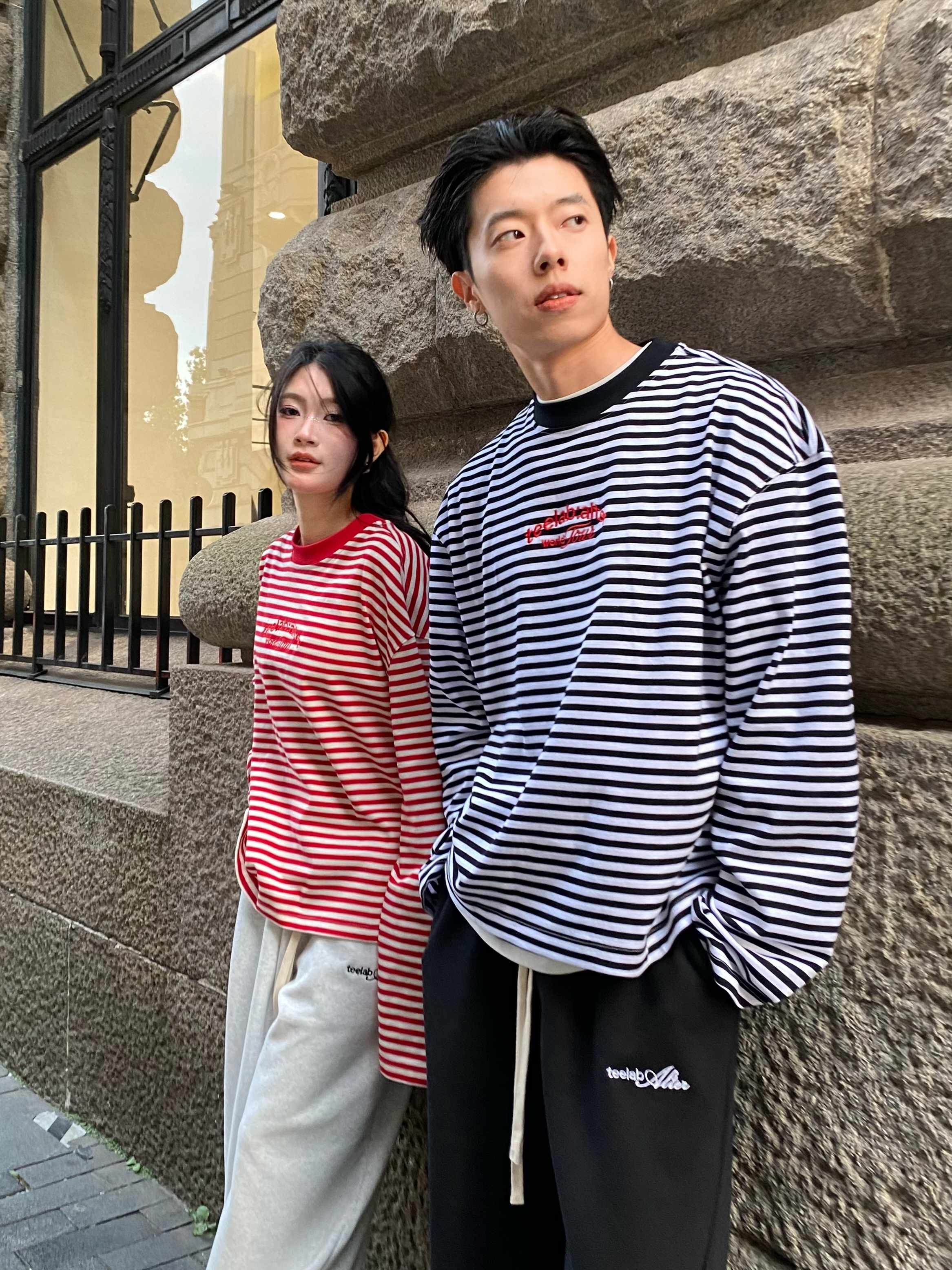 Áo Thun Sọc Dài Tay Local Brand Unisex Teelab Alter State TS358